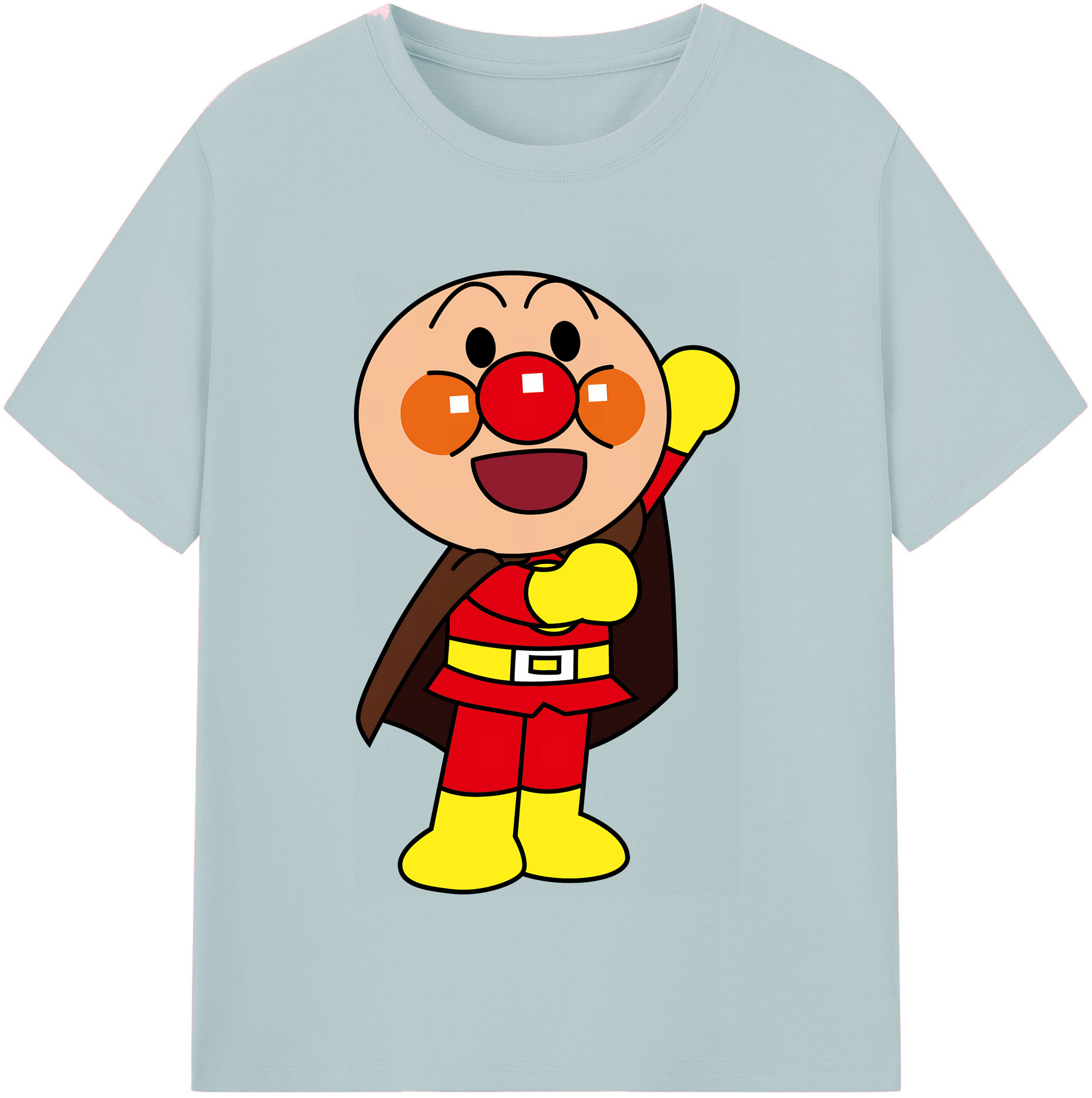 （画像用） アンパンマン Anpanman 綿100％半袖Tシャツ（フロントプリント）